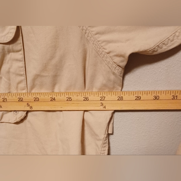 World Wide Sportsman Men's Beige Long Sleeve Button Down Shirt Size 3XL - Picture 12 of 14